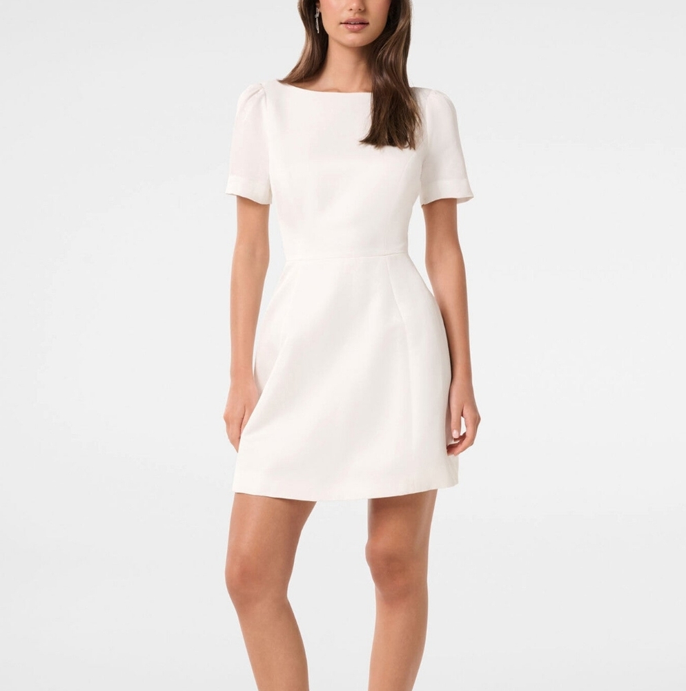 Club Monaco Classic White Mini Dress